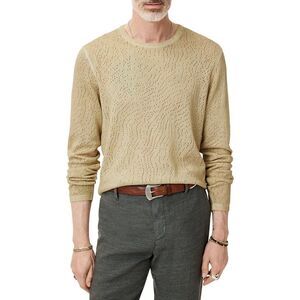 John Varvatos Mens  Camden Mesh Shirt, Tan